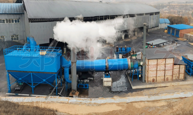 鼎力煤泥烘干機(jī)廠家三條線(xiàn)生產(chǎn)圖